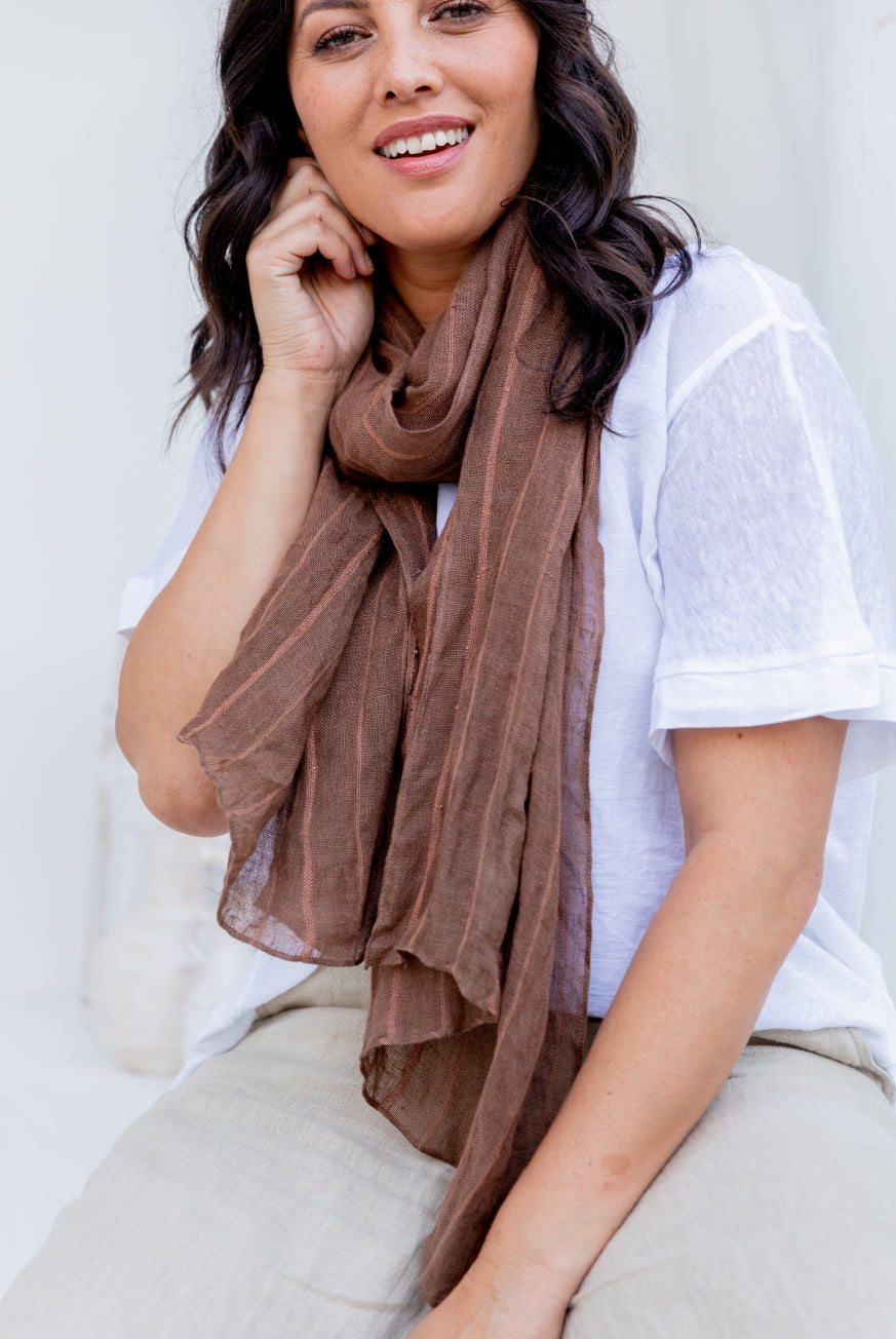 Valento Soft Pure Linen Scarf