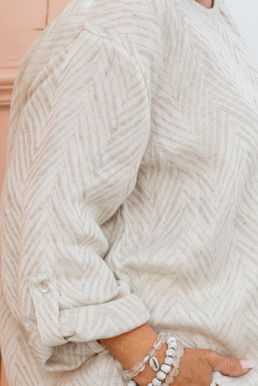 Jacquard Linen Cotton Tunic