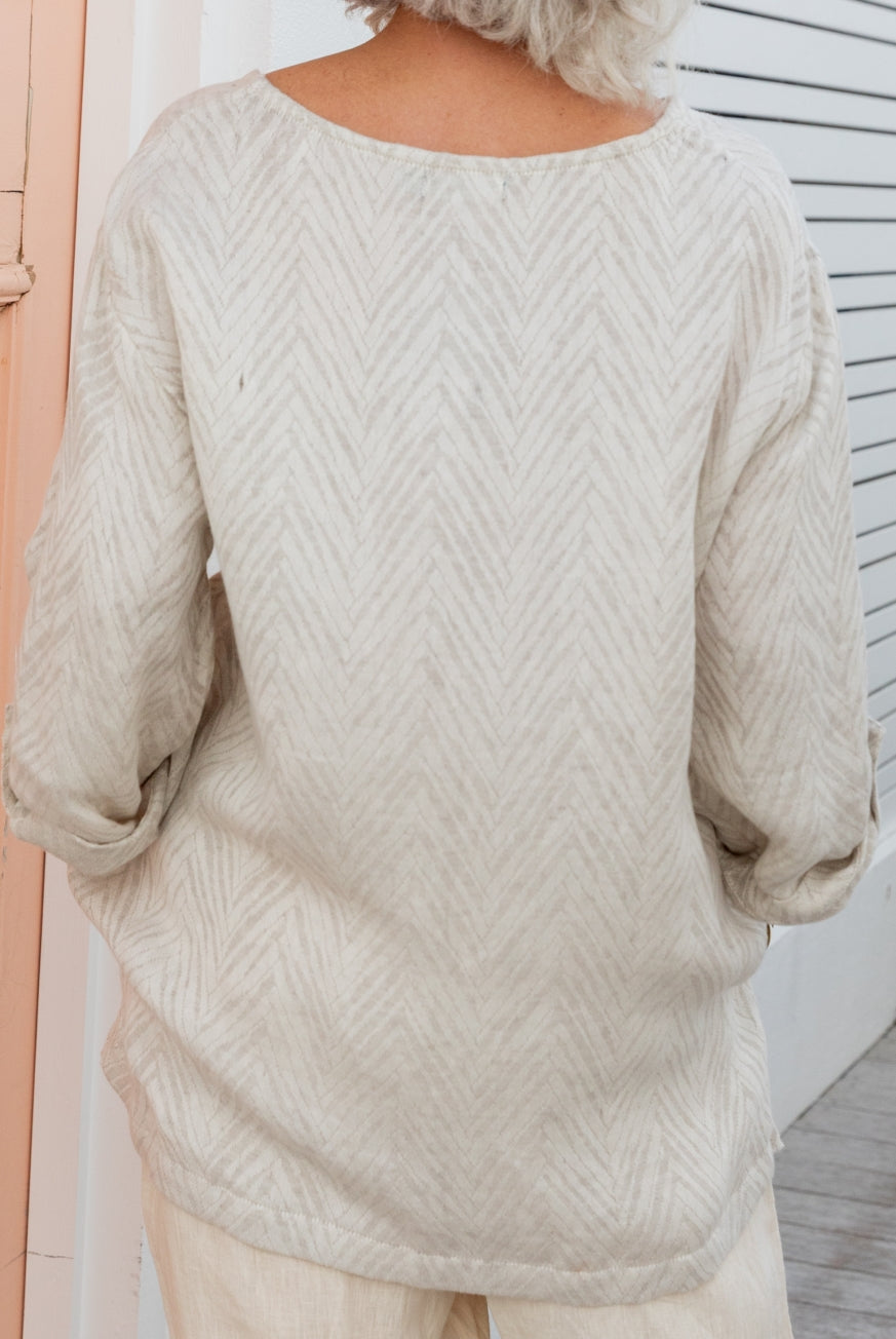 Jacquard Linen Cotton Tunic