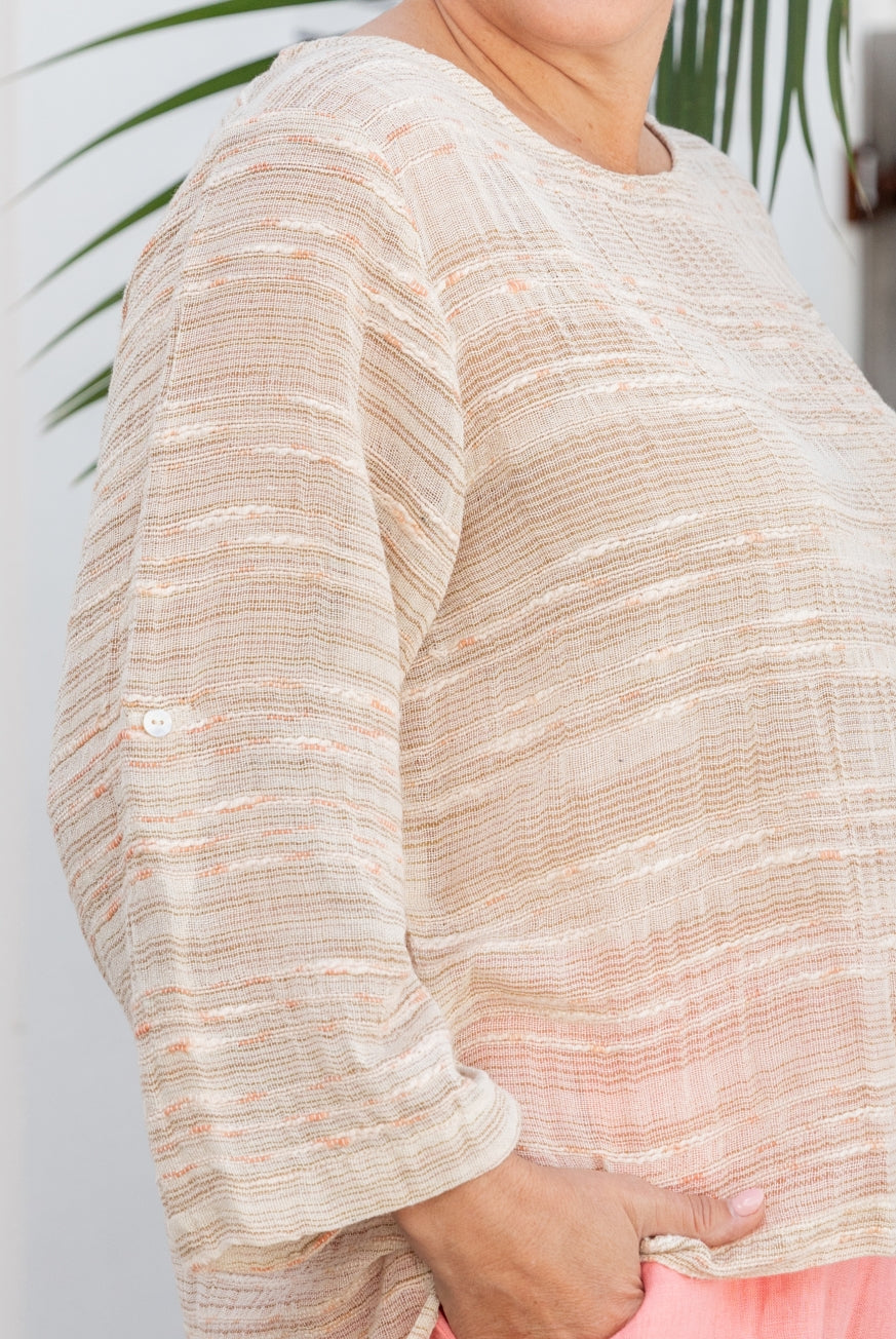 Salerno Textured Cotton Top