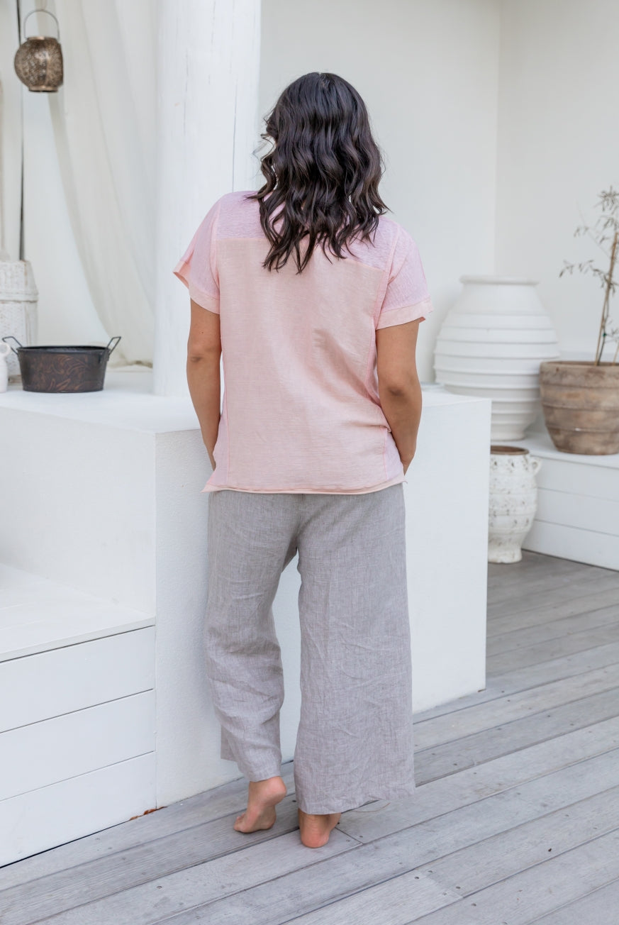 Milano Raw Linen Pants - High Waisted