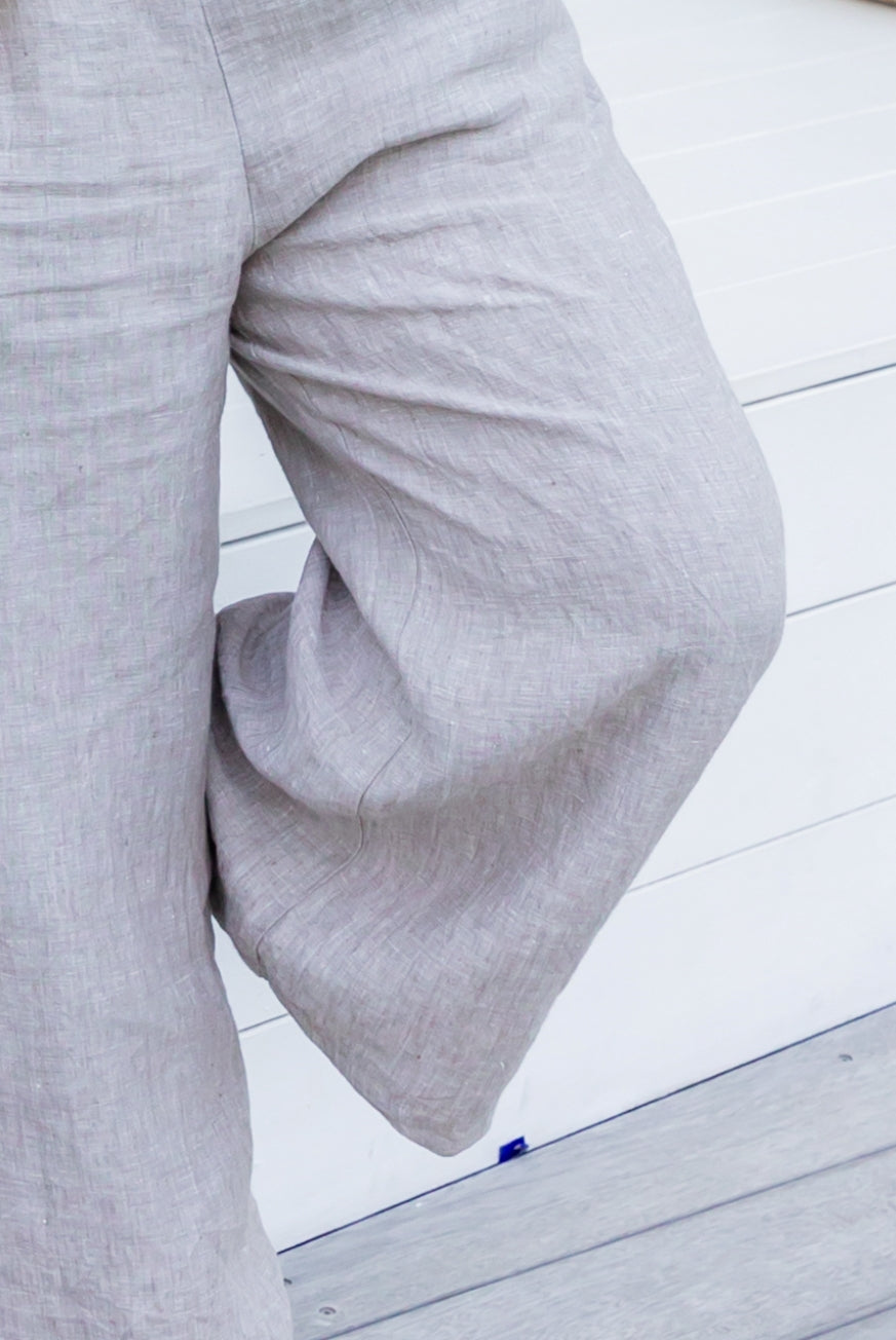 Milano Raw Linen Pants - High Waisted