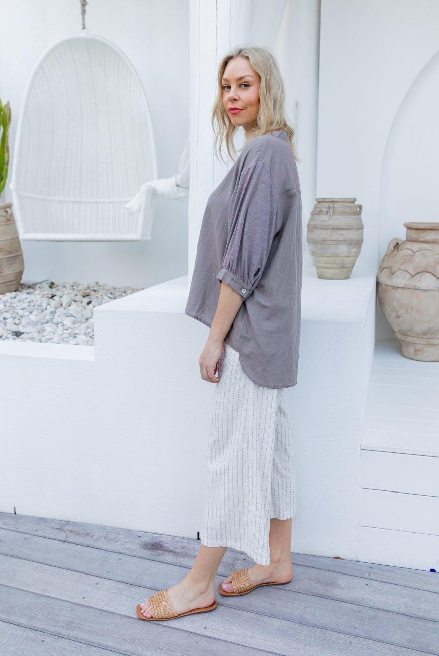 Amalfi Linen Blouse