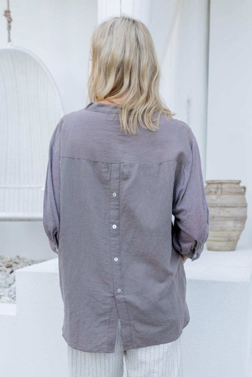 Amalfi Linen Blouse