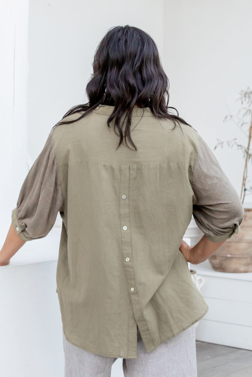 Amalfi Linen Blouse