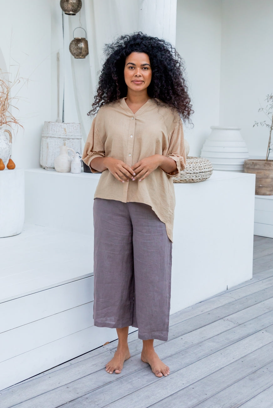 Amalfi Linen Blouse