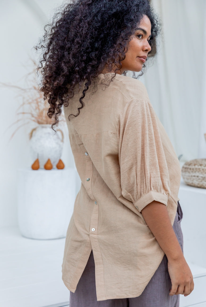 Amalfi Linen Blouse