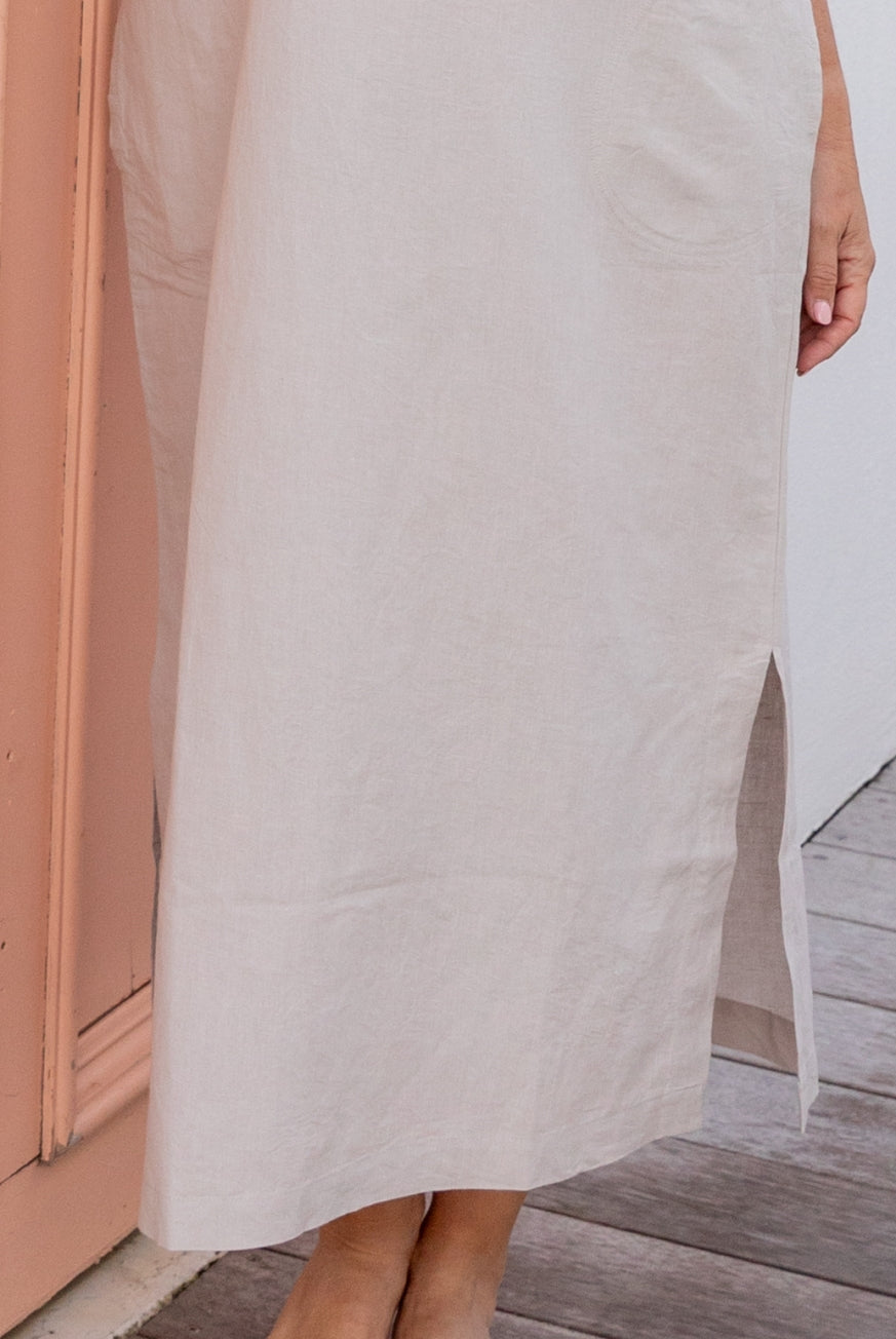 Piazza Linen Embroidered Dress KimVanLoo Piazza Linen Embroidered Dress KimVanLoo