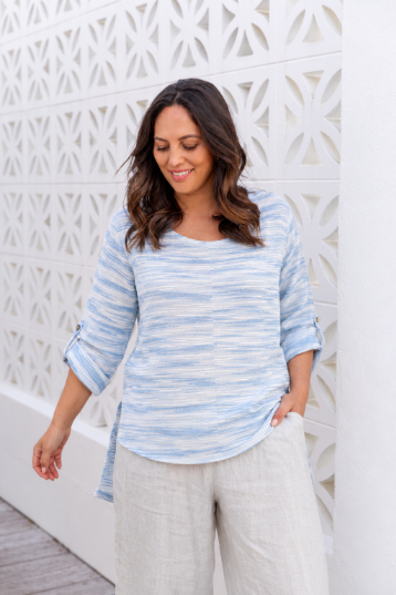 Salerno Textured Cotton Top